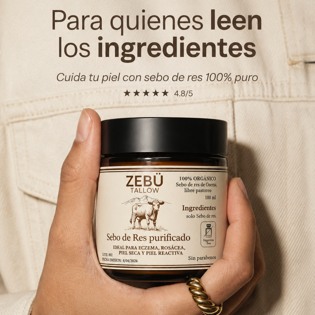 Sebo de Res Purificado - Sin Aroma 100 ml
