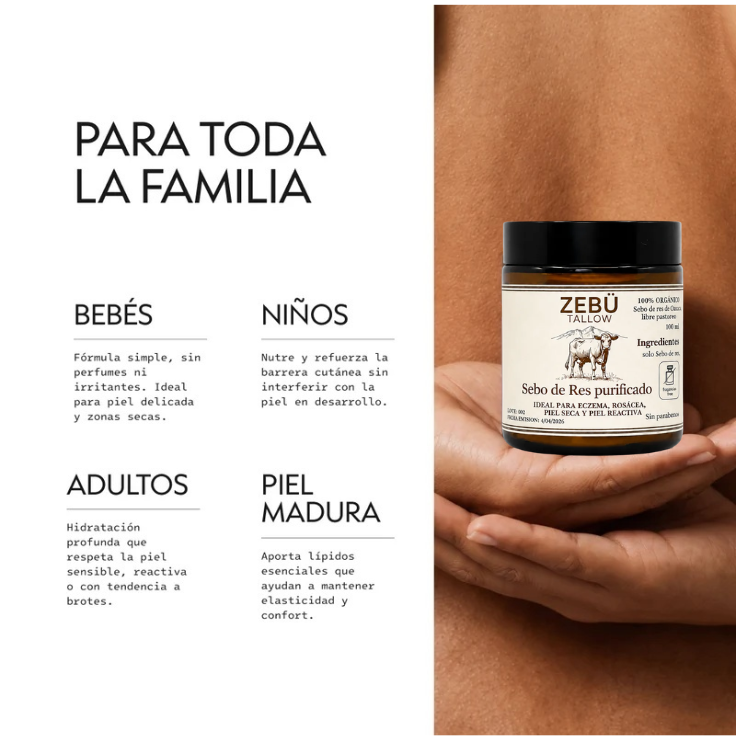 Sebo de Res Purificado - Sin Aroma 100 ml