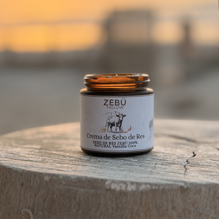 Crema de Sebo de Res + Vainilla y Coco